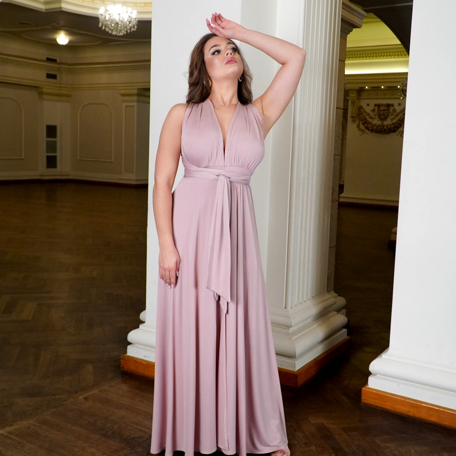 Suknia satynowa bridalstole złota